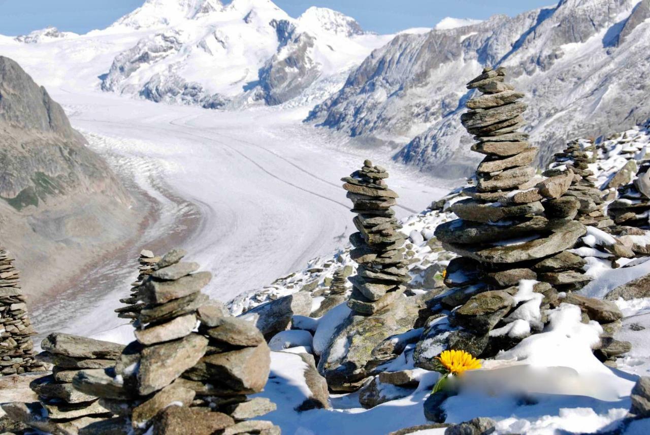 Mischabelblick Fiesch Exterior foto